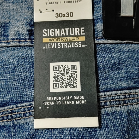 Signature by Levi Strauss & Co. Gold Label mens Carpenter Jeans  30x30  NWT - Picture 3 of 8